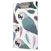 Modern Parrots Tropical Pattern Klembord (Links)