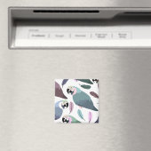 Modern Parrots Tropical Pattern Magneet (Insitu (Vaatwasser))