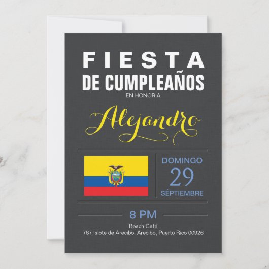 Modern: Partij voor de Republiek Ecuador Kaart (Voorkant)