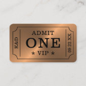 Modern Party Admission Ticket - Roos Gold Informatiekaartje (Voorkant)