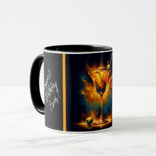 Modern Party Time Neon gepersonaliseerd Mok