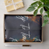 Modern Party Time Neon gepersonaliseerd Tissuepapier (Geschenk)