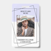 Modern Pasjeshouder voor Fotostudio's Badge (Voorzijde)