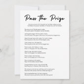 Modern Pass Fête des mariées du prix Carte de jeu (Devant)