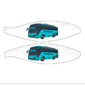 Modern passenger bus cartoon illustration basketbal (Panelen)