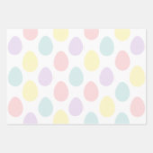 Modern pasteel kleurrijk eipatroon inpakpapier vel (Voorkant)