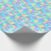 Modern pasteel kleurrijk geometrisch patroon cadeaupapier (Hoek)