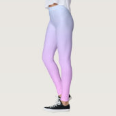 Modern Pastel Blue & Pink Ombre Leggings (Links)