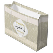 Modern Pastel Blush geometrisch monogram Groot Cadeauzakje (Voorkant Gekanteld)