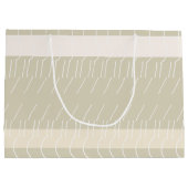 Modern Pastel Blush geometrisch monogram Groot Cadeauzakje (Achterkant)