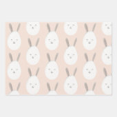 Modern Pastel Bunny Egg Pattern | Pasgeborenen Inpakpapier Vel (Voorkant)