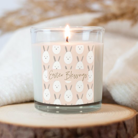 Modern Pastel Bunny Egg Pattern | Pasgeborenen Vierkante Sticker