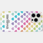 Modern Pastel hart vorm patroon Case-Mate iPhone Case (Achterkant (horizontaal))