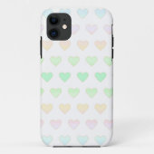 Modern pastel kleurenpatroon op wit Case-Mate iPhone case (Achterkant)