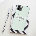 Modern Pastel Mint Bonjour Et Vous Nom<br><div class="desc">Modern Pastel Mint Bonjour Et Vous Nom</div>