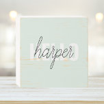 Modern Pastel Mint Bonjour Et Vous Nom<br><div class="desc">Modern Pastel Mint Bonjour Et Vous Nom</div>