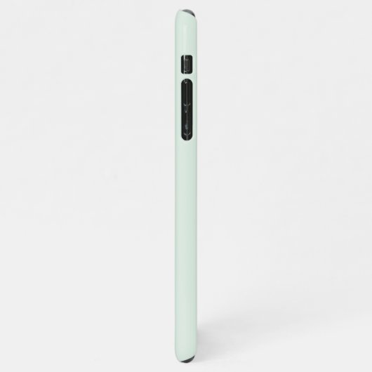 Modern Pastel Mint Hallo en u noemt iPhone Hoesje (Linkerkant)