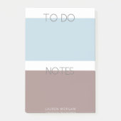 Modern Pastel | Monogramnota's Post-it® Notes (Voorkant)