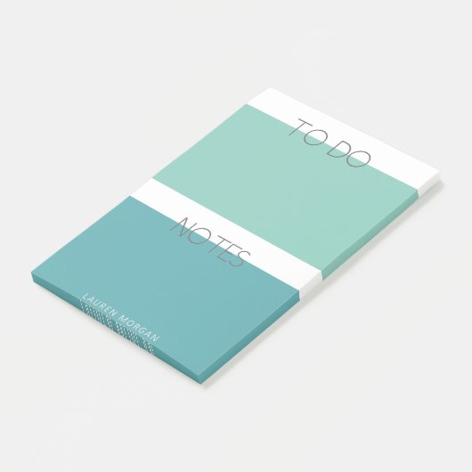 Modern Pastel | Monogramnota's Post-it® Notes (Schuin)