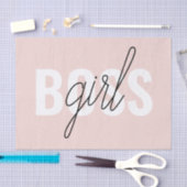 Modern Pastel Pink Girl Boss Phrase Tissuepapier (Craft)