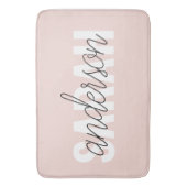 Modern Pastel Roze Beauty, op maat Badmat (Voorkant Verticaal)