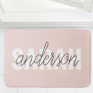 Modern Pastel Roze Beauty, op maat Badmat