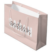 Modern Pastel Roze Beauty, op maat Groot Cadeauzakje (Voorkant Gekanteld)