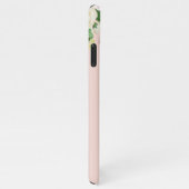 Modern Pastel Roze Bloemen Hallo en u noemt iPhone Hoesje (Rechterkant)