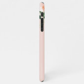 Modern Pastel Roze Bloemen Hallo en u noemt iPhone Hoesje (Linkerkant)