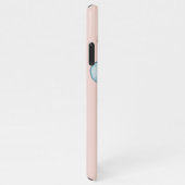 Modern Pastel Roze & Blue Child Name iPhone Hoesje (Rechterkant)