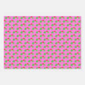 Modern Pastel Roze Kerstmis Inpakpapier Vel (Voorkant 2)