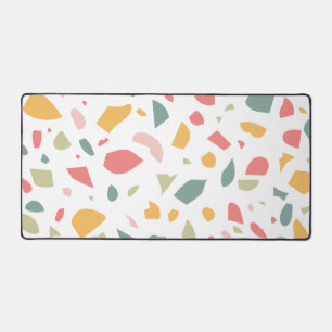 Modern pastel terrazzo patroon bureaumat