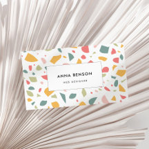 Modern pastel terrazzo patroon