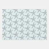 Modern  pastel zeesterpatroon inpakpapier vel (Voorkant 2)