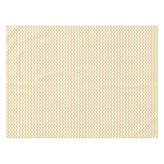Modern pastelgeel en wit chevron patroon tafelkleed (Voorkant (Horizontaal))