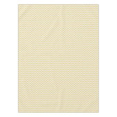 Modern pastelgeel en wit chevron patroon tafelkleed (Voorkant)