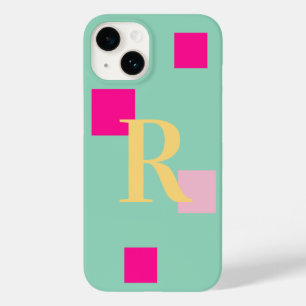 Modern pastelmonogram Case-Mate iPhone 14 hoesje