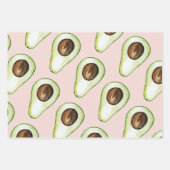 modern pastroze en groen anticonceptiepatroon inpakpapier vel (Voorkant)