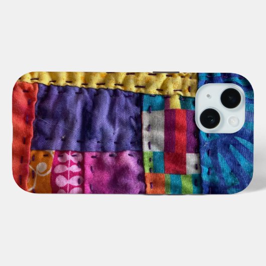 Modern Patchwork Quilt phone case (Achterkant (horizontaal))