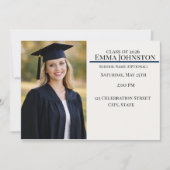 Modern Patriotic Photo Graduation Invitation (Devant)