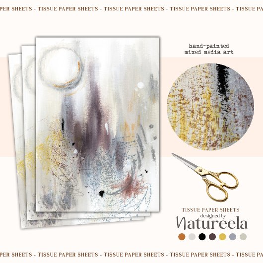 Modern patroon abstract decoupage tissuepapier