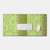 Modern patroon groen bureaumat (Keyboard & Muis)