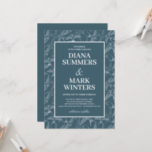 Modern patroon met slikken. Weddensuitnodiging Kaart