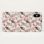 Modern patroon met tropische vogels Case-Mate iPhone case (Achterkant (horizontaal))