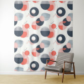 Modern patroon uit het midden van de eeuw wandkleed (In situ)