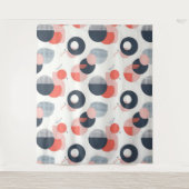 Modern patroon uit het midden van de eeuw wandkleed (Voorkant)