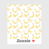 modern patroon van bananenpels sticker (Vel)