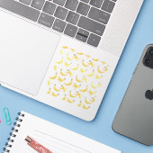 modern patroon van bananenpels sticker (Laptop met iPhone)