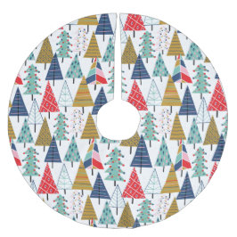 Modern patroon van geometrische kerstboom voor ret kerstboom rok