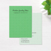 Modern Pattern Green Earring Display Card (Bureau)